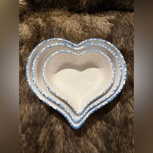 Loan An Made in Taiwan Antique Nesting Heart Bowls